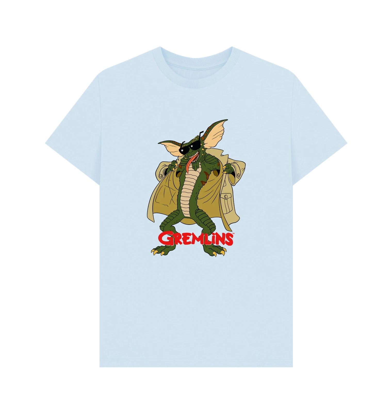 PREMIUM OFFICIAL Gremlins Gremlins Flasher Unisex T-Shirt - Light Blue 4XL