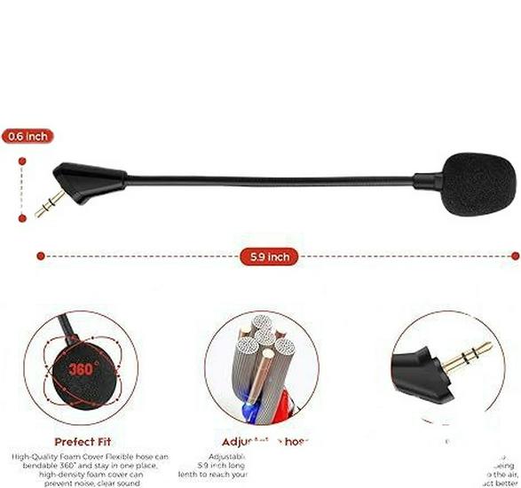 

Premium Replacement Microphone for HyperX Cloud Alpha Pro