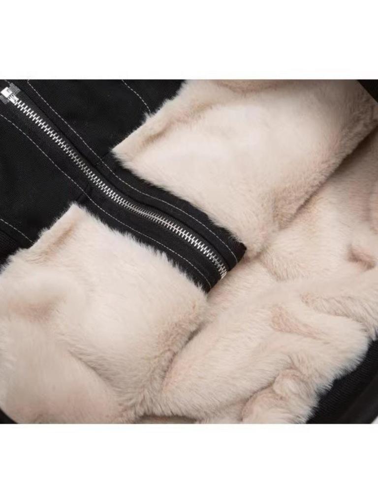 Koreanische Herren-Herbst/Winter-Jacke 2025 aus schwerer amerikanischer gewaschener Baumwolle mit Samtverdickung