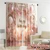 2pcs   2D FLAT PRINTING Curtains (Without Rod) Birthday Bliss(1) Popular Curtains Digital Printed Polyester Easy Install Curtains