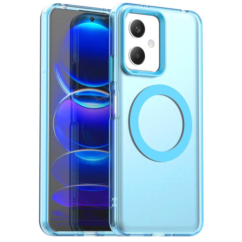 Para Capa Poco X5 5G Para Poco X5 X6 X7 Pro 5G Capa Cor Doce Translúcida Fosca Magnética À Prova de Choque Bumper Protetor