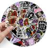 50 Dark Wind Graffiti Stickers Personalized Creative Halloween Gothic Decorative Skateboard Stickers