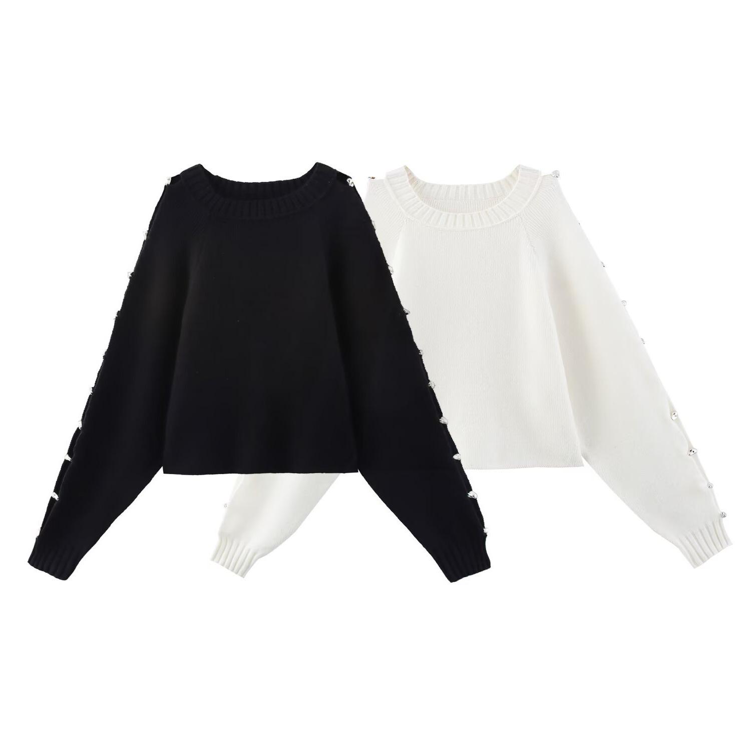 

TAOP&ZA Women s Crew Neck Long Sleeve Knitted Pullover Sweater Small