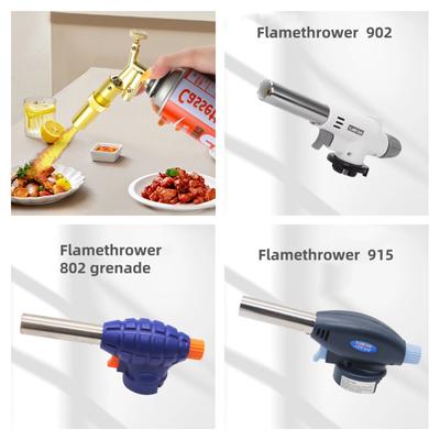 Tragbarer Schweißgasbrenner Flamme Butanbrenner Outdoor Camping BBQ Feuerzeug Flammenwerfer Küchenbedarf Schweißausrüstung