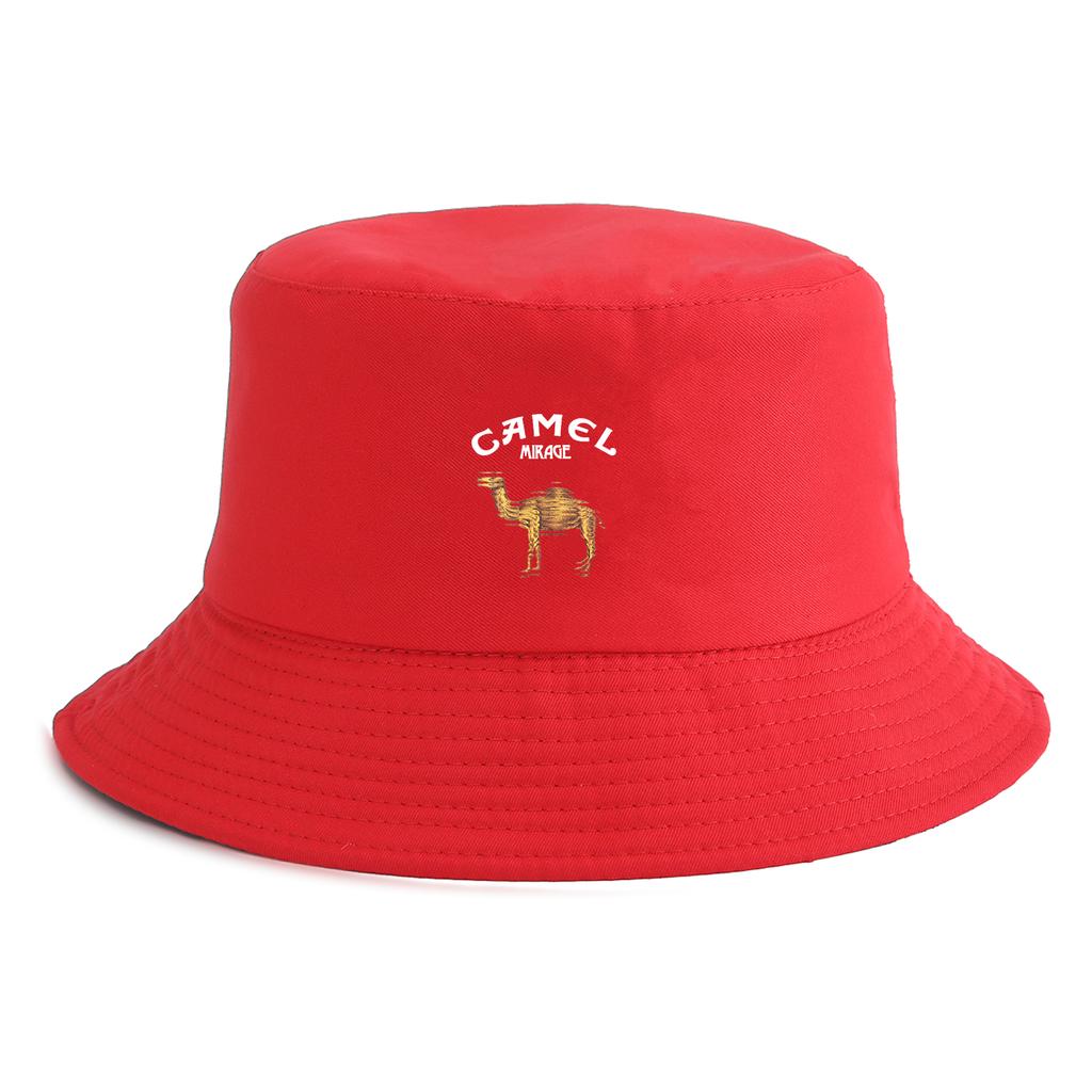 Unisex Camel Print Bucket Hat Reversible Retro Fisherman Cap Available In Multiple Retro Colors Outdoor Sun Protection Hat