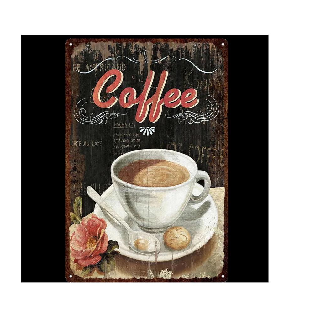 Vintage Chokladaffisch Godis Metallskylt Reklam Vägg Bar Hem Konst Kök Butik Retro Dekor Metall Väggmålning Dekoration