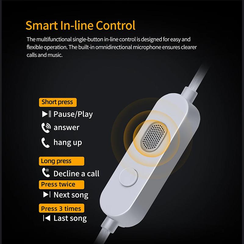 KZ Dual Silver Plated Type-C Upgrade Earphones Cable 0.75mm HIFI DAC Earphones Replacement Cable USB C 2PIN Cable For KZ ZSN