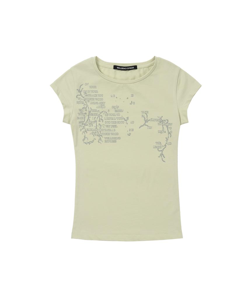 WELLBEING EXPRESS Message Vine Half Sleeve Mint