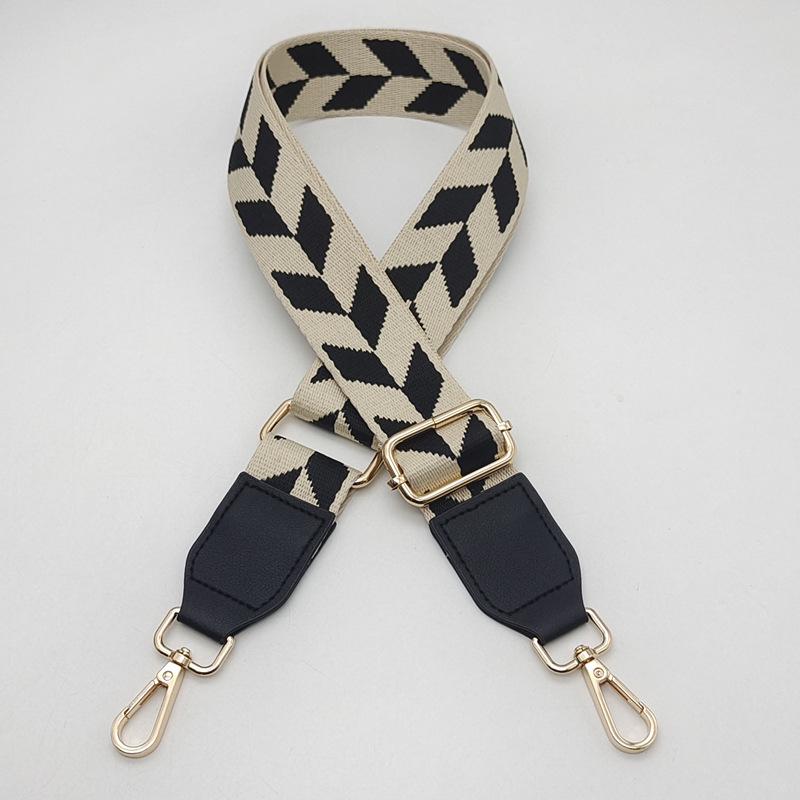 Adjustable Crossbody Strap: Colorful Leaf Design with Load-Reducing Pendant