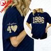 Retro Floral Shirt 40th Birthday Gifts For Wounisex Limited Edition 1986 Flower Tee Chapter 40 Printed Tshirt Tops Streetwear