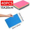 40PCS Felt Fabric Solid Color Pre Cut Blocks Hand Wash Only Suitable For DIY Handmade Sewing Projects And Decoration Production