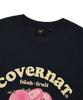COVERNAT WOMAN Crop Fruit T-Shirt Navy