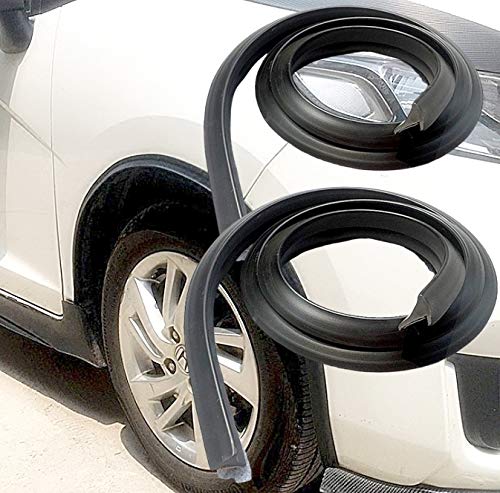 

[TradeWind] Молдинг крыла, расширитель крыла, арка, резина, заподлицо, предотвращает выступы, предотвращает царапины, для автомобилей, 1,5 м, комплект из 2 штук (черный)