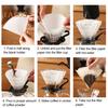 40/100Pcs Coffee Filter Single-use Particles Remove Strong Compatibility Practical Disposable Hand Dripping Coffee Filter Cup