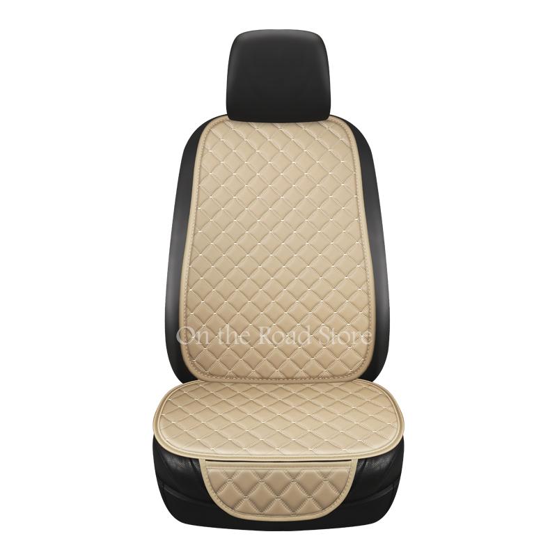 PU Leather Car Seat Cover Universal Auto Chair Front Rear Back Waterproof Cushion Protector Four Season Accessories Interior