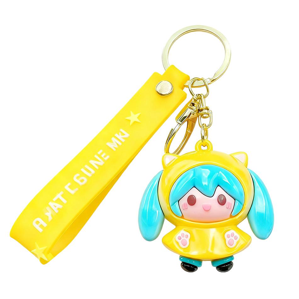 

New Hatsune Miku Keychain Cute Chuyin Girl Rainy Day Series Hanging Bag Hanging Christmas Gift