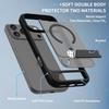 Passende iPhone 17 Pro Matte bündige Ständerhülle, Kompatibel mit MagSafe Stoßfeste Schlanke Schutzhülle Für iPhone 17 Pro Max