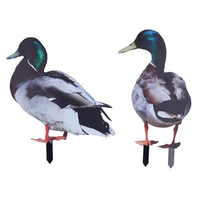 Enten Gartenstecker Dekoration Acryl Lebensecht Wetterfest Einfache Installation Outdoor Gartenstatue