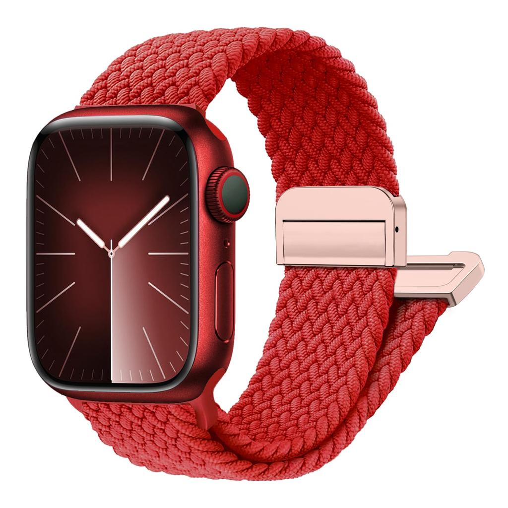 For Apple Watch Bands Ultra 3 49 44mm 40mm 45mm 46mm 41mm Black Unity Bracelet iWatch Series 10 11 Se 8 9 Magnetic Braided Strap