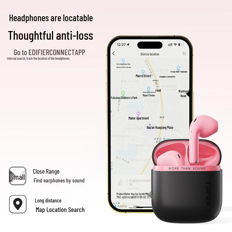 EDIFIER Zero Air Pro Wireless Bluetooth Earbuds