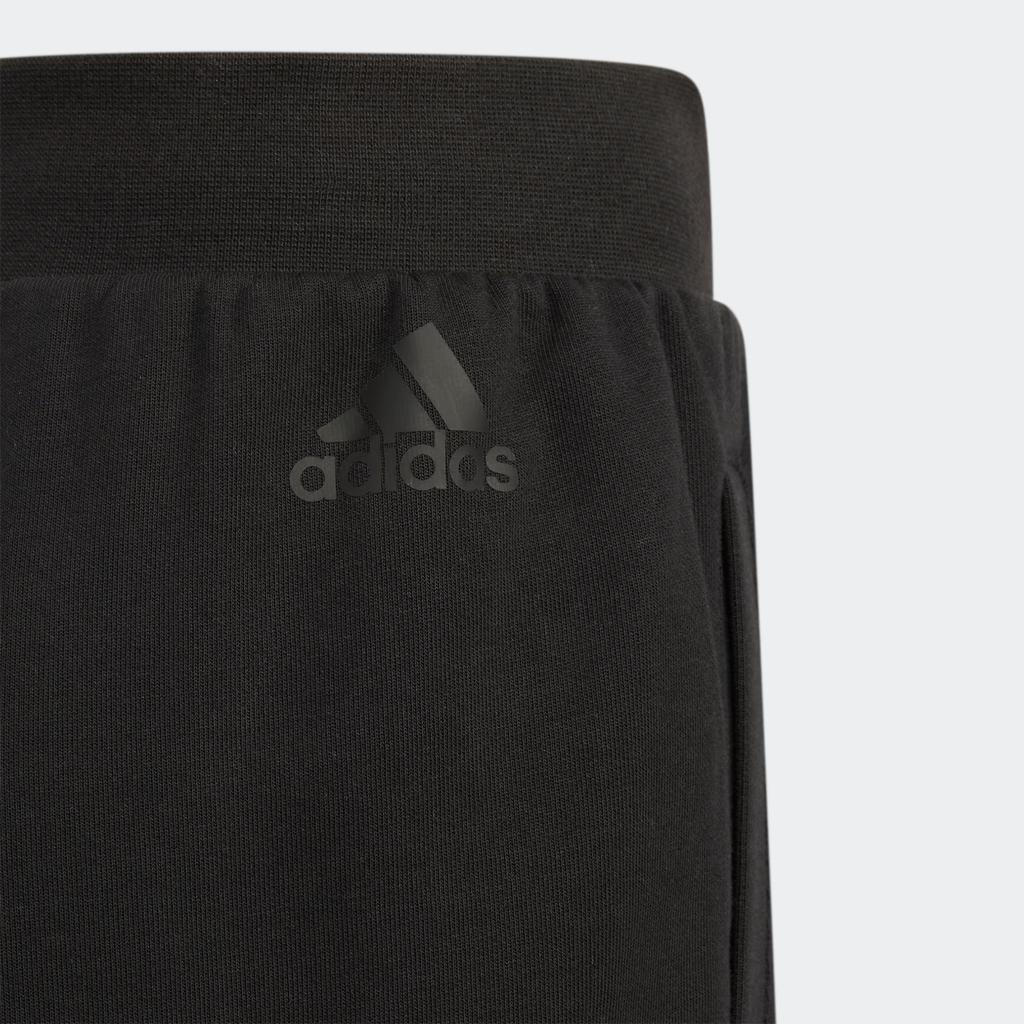 adidas Knitted Sports Pants With Brand Logo Comfortable Breathable Casual Kids Bottoms Black HM9689