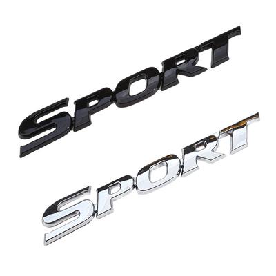 3D Chrome ABS Car Letters Logo SPORT Emblem Badge Sport Stickers Car Rear Trunk Accessories New