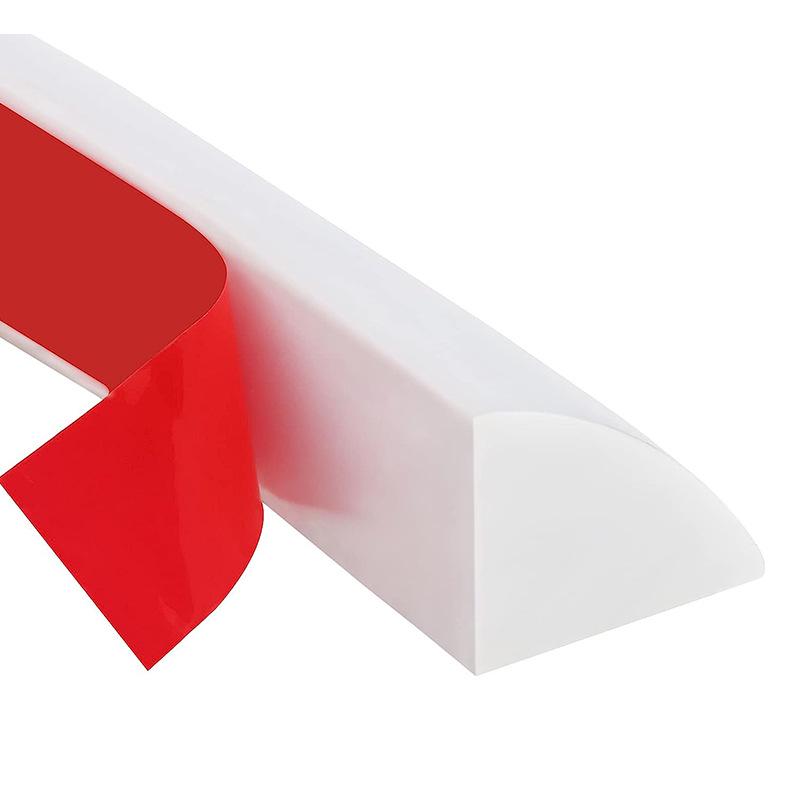 Waterproof Self-Adhesive Quarter-Round Corner Baffle for Showers, Kitchen Countertops & Sinks