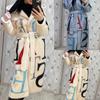 Ladies Letter Fashion Women's Pajamas Large Size Printed Plush Straps Mid-Length Woolen Coat Jacket Women