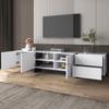 TV Schrank, TV Lowboard mit Schubladen, Moderner Fernsehtisch mit Stauraum, TV Tisch für Wohnzimmer und Esszimmer