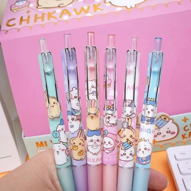 Beautiful Chiikawa Anime Peripheral Blind Box Press Pen Cartoon Cute Usagi Brushing Questions Student Neutral Pen Stationery