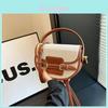 Vintage Saddle Bag For Women Pu Leather Crossbody Handbag With Stitching For Daily Use