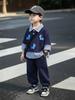 Kids' Korean-Style Two-Piece Hoodie Set: Baby Boys' Spring/Autumn Handsome Outfit 2026