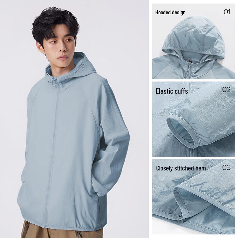 Jeanswest Men's UPF50 Ice Silk Sun Protection Jacket