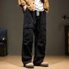 8XL Übergröße Herbst und Winter Mehrere Taschen Cargo-Hosen Herren Amerikanischer High Street Locker Weiter Bein Gerade Freizeit Hosen