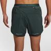 Nike Running Division Lightweight Comfortable Lace-Up Three-Quarter Sports Shorts Men Shorts Green Black HM9061338