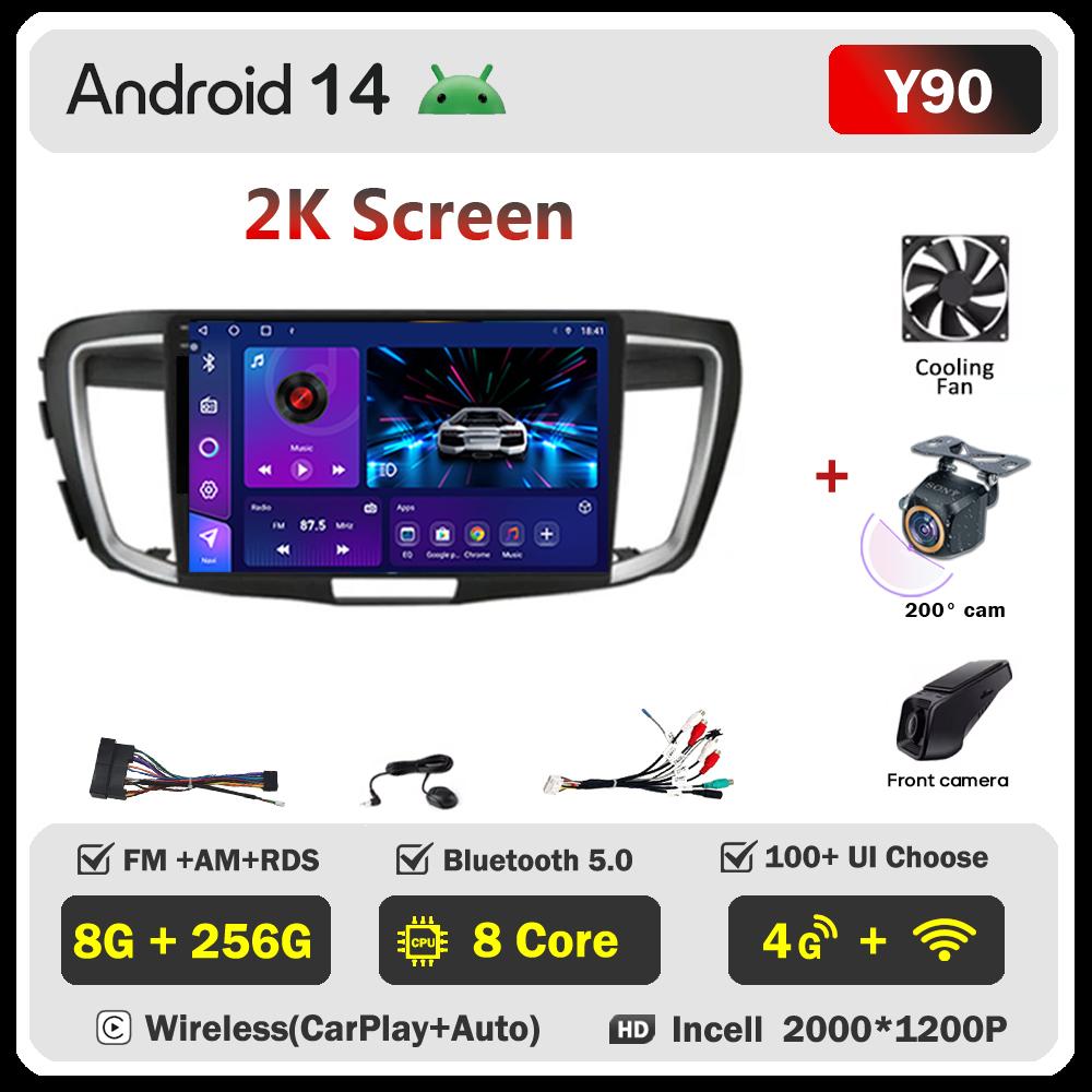 Car Multimedia Player For HondaAccord 9 2.4L 2.0L 2012-2018 Stereo Head Unit Car Radio Wireless Android Autoradio Touch Screen