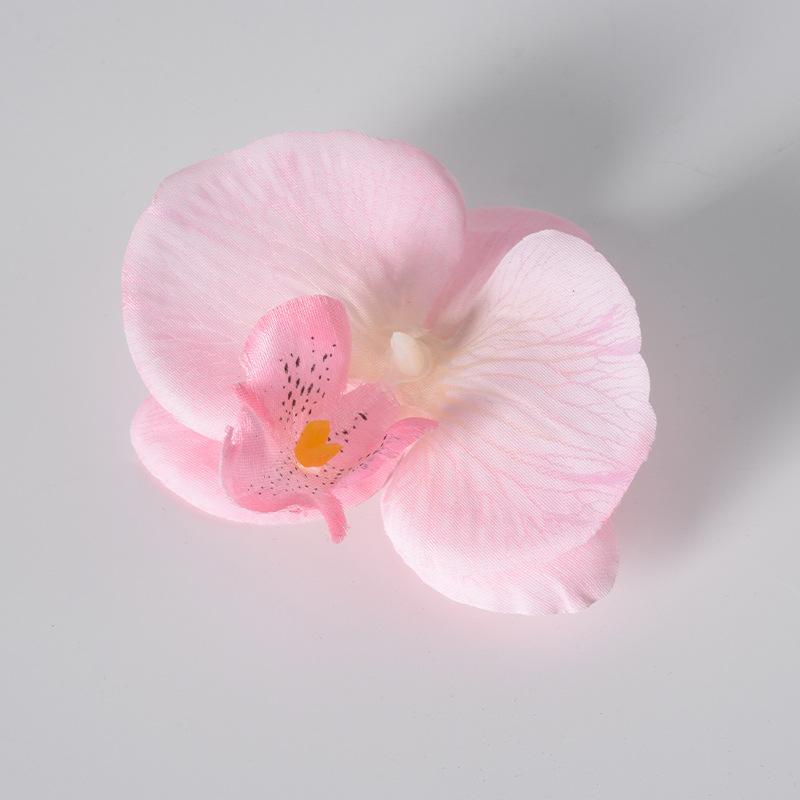5pcs Simulated Film Butterfly Orchid Flower Head Petals Flower Accessories Headwear Hairclip Handmade Wedding Gift Decoration