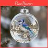 Ornament Tree Bird Christmas Christmas Spherical Decorative Pendant Snowflake Ornament Holiday Tree Decoration