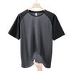 Sommer Dünnes Übergrößen Kurzarm T-Shirt Für Herren Locker Halbarm V-Ausschnitt Eis Seide T-Shirt