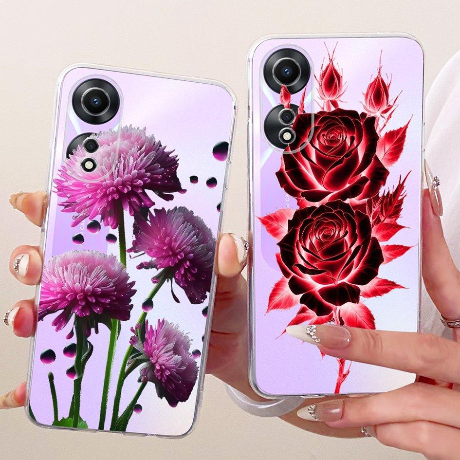 For OPPO A58 4G 5G Case CPH2577 Fashion Butterfly Soft Silicone Clear Phone Case For OPPO A78 CPH2565 CPH2483 A 78 A 58 TPU Capa