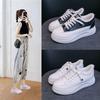 Ladies Footwear Plus Velvet High On Platform Cotton A Vulcanized Shoe Korean Original Stylish Quality Women's White Shoes Deals