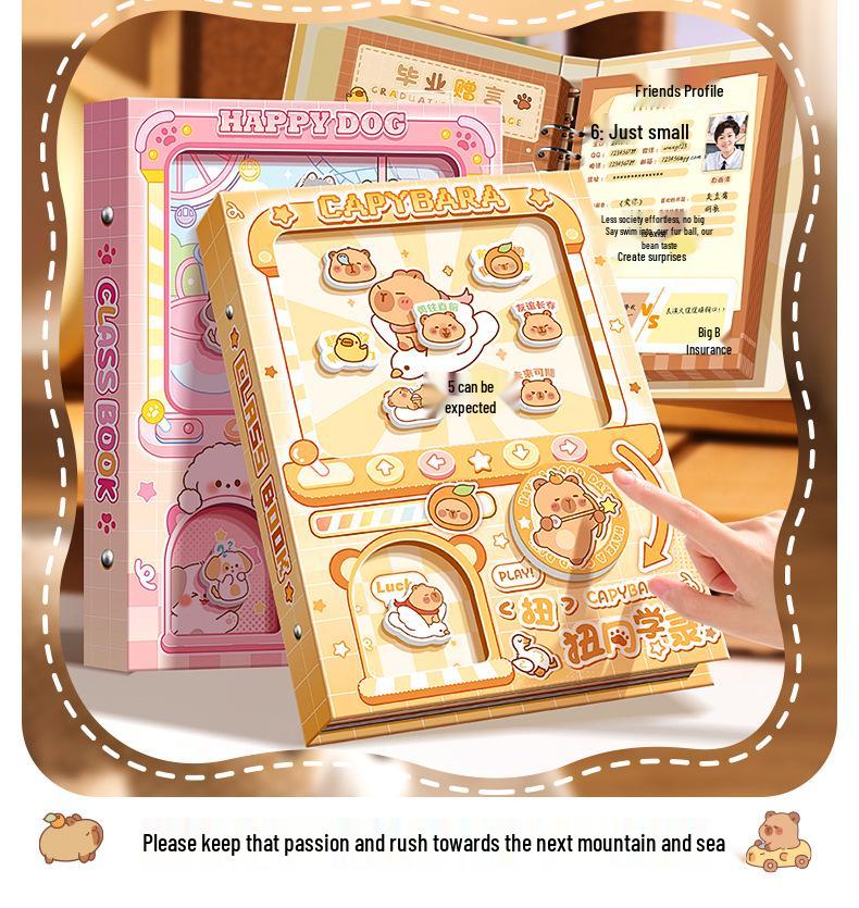 2025 Cute Cartoon Gashapon Yearbook for Sixth Grade Graduation
