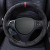 Maßgeschneiderte Lenkrad-Flechte für BMW E81 E90 Pack M Sport M3 E91 E92 E93 E87 E82 E88 X1 E84 Weiches Wildleder