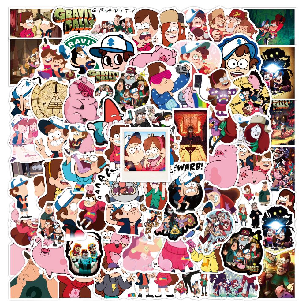 10/30/50/100pcs Funny Anime Gravity Falls Stickers Cute Decoration Decals Stationery Laptop Phone Cartoon Sticker Packing