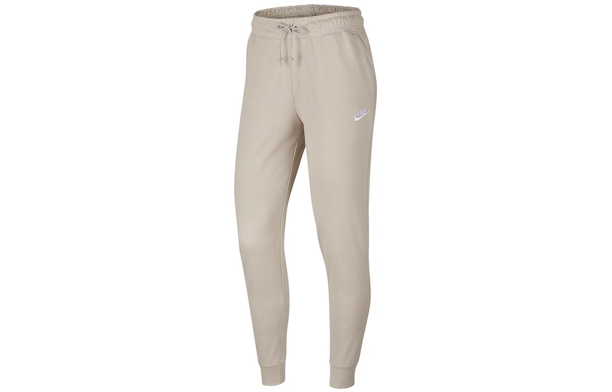 Nike Knitted Sweatpants Women s Ecru Moderate Straight Fit Pants DJ8500-236 S
