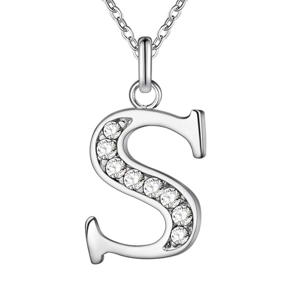 Explosive Jewelry Export Silver Jewelry Necklace 26 Letter Necklace A-Z Accessories