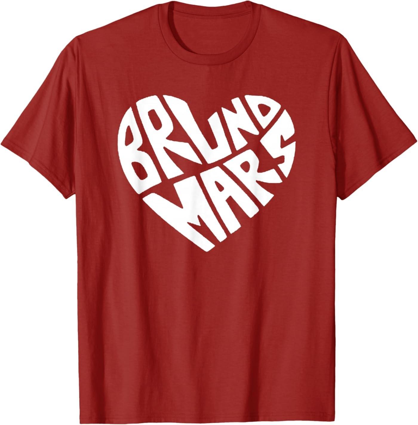 I Love Bruno White Heart Unisex T-Shirt S разноцветный
