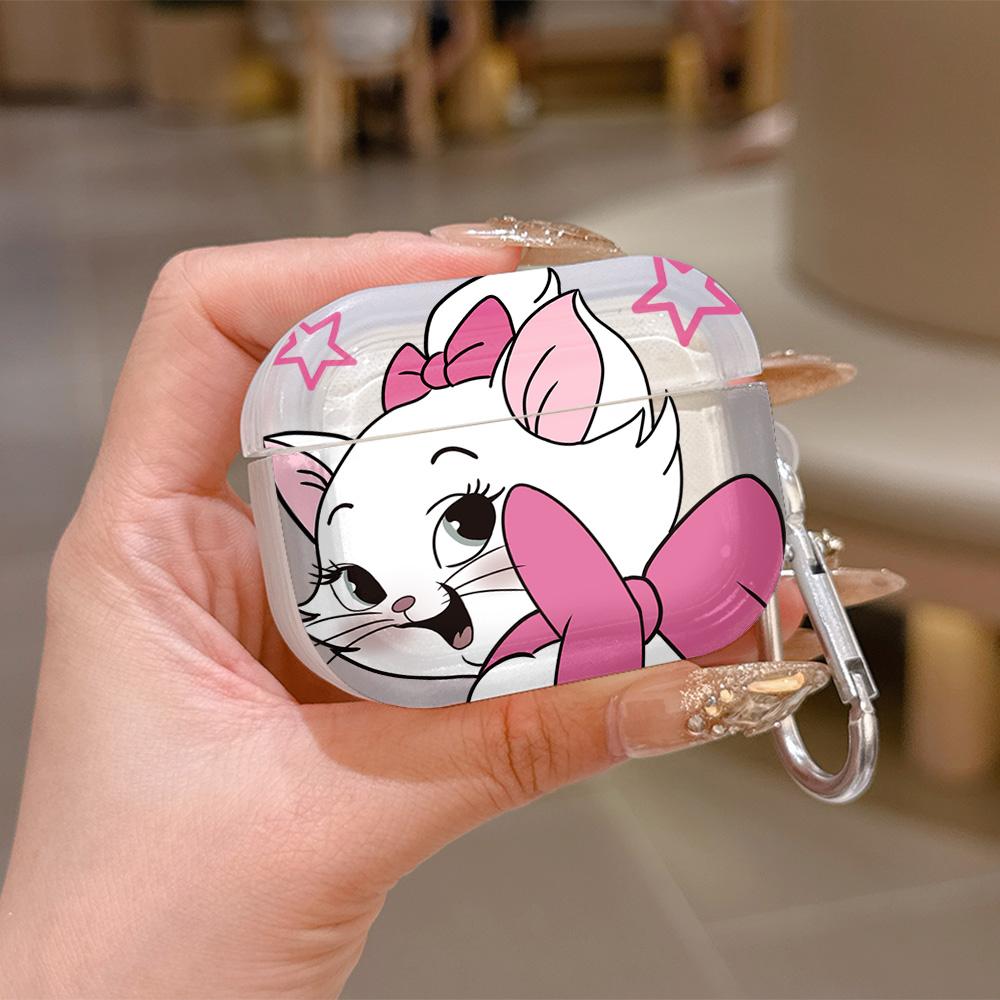 Cartoon Cute Maries Cat Hot Translucent Silicone Case for Airpods 4 3 Pro 2 1 Wireless Earphone Headphone Pro2 Protective Covers