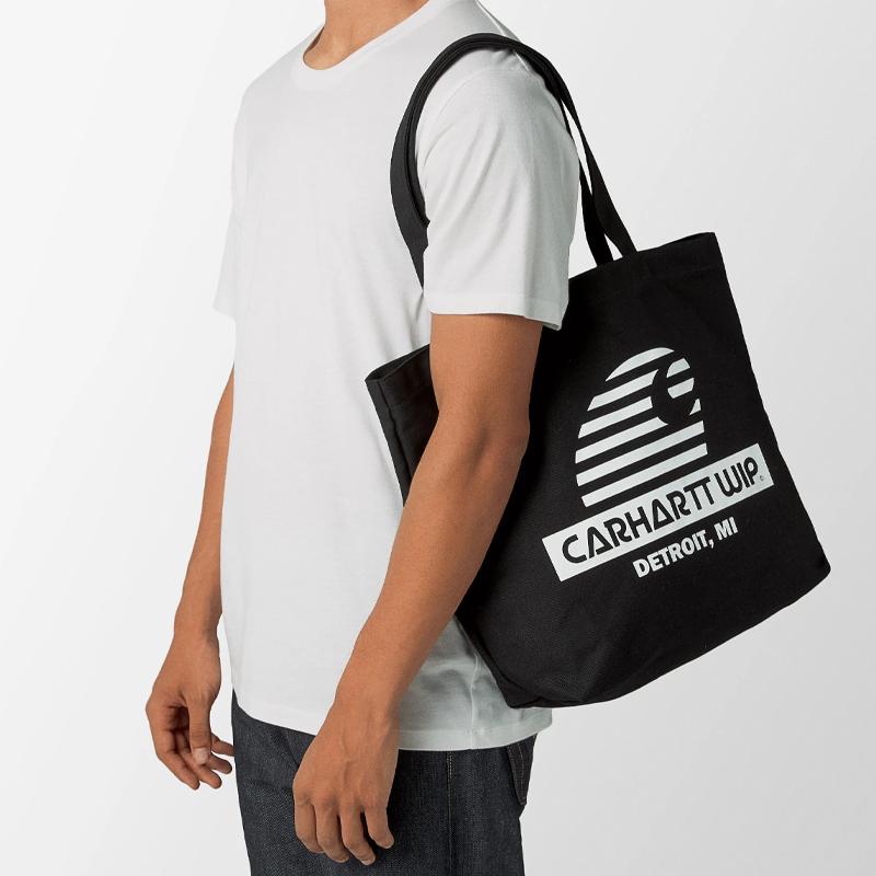 New Carhartt WIP Canvas Bag, Tote Bag, Shopping Bag, Shoulder Bag, Handbag Regular Unisex Black I030088-89-XX