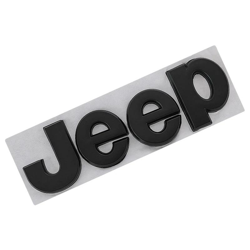 3D Metal Jeep Car Logo Emblem Badge Sticker for Renegade Wrangler JK JL Grand Cherokee Auto Exterior Modification Accessories